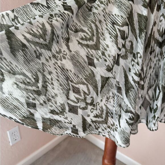 NWT Misa Los Angeles Mercy mini dress in green ikat pattern S - Picture 9 of 15